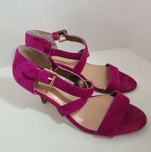 Zara leather flats sandals w/ faux pearl‎ & studs pre loved Size 7.5/38